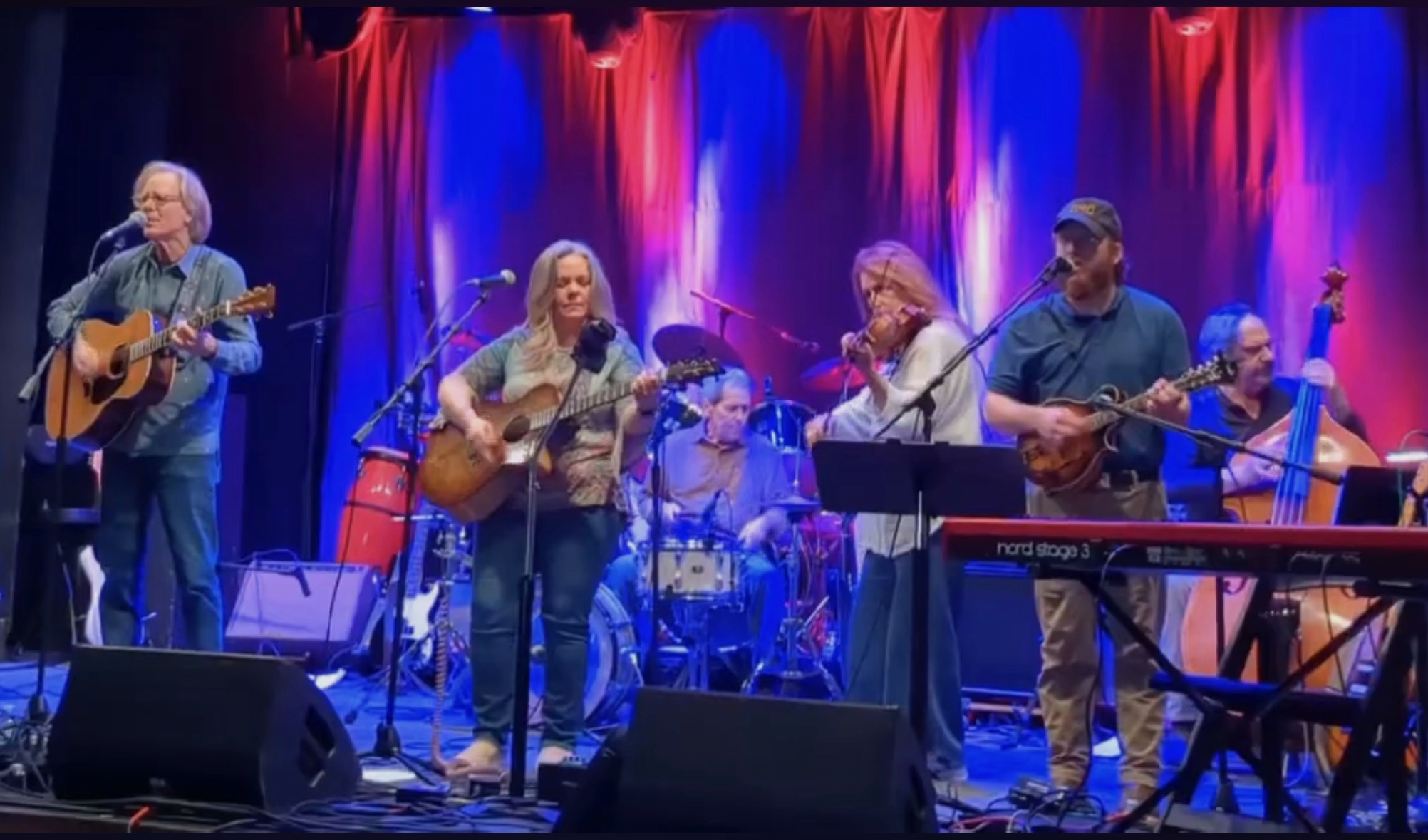 The 12 Mile Rounders performing on stage